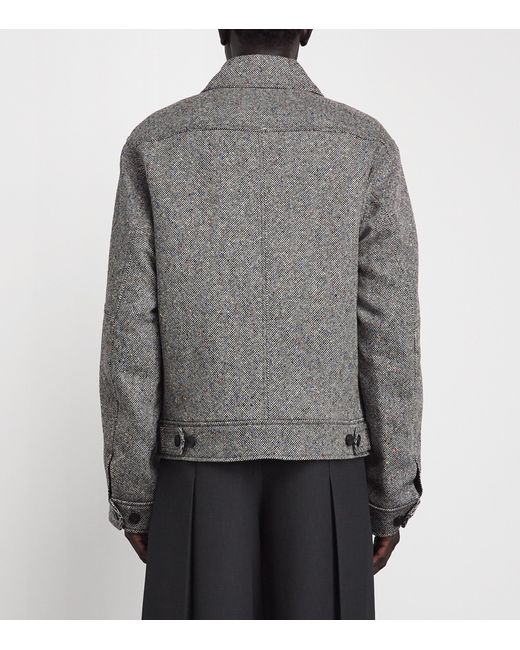 Dries Van Noten Gray Wool Vince Jacket for men