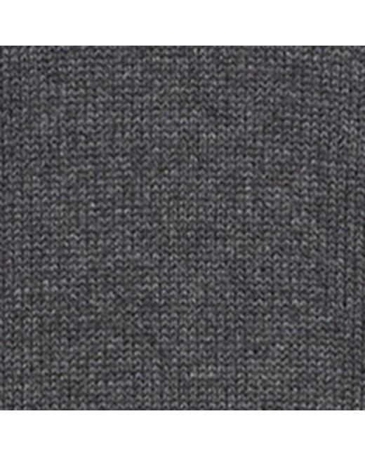 Prada Gray Cashmere Feather-trim Sweater