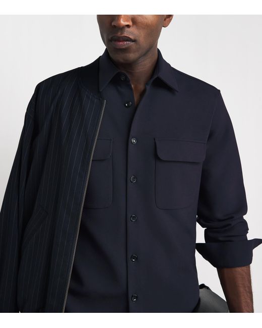 Sandro Blue Straight-Fit Shirt for men