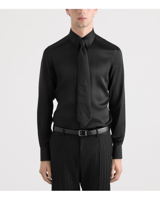 Dolce & Gabbana Black Silk Polka-Dot Tie for men