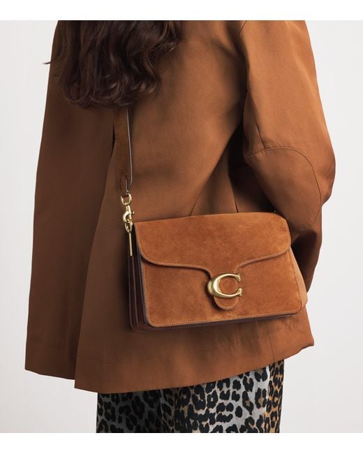 COACH Brown Suede Tabby 30 Shoulder Bag