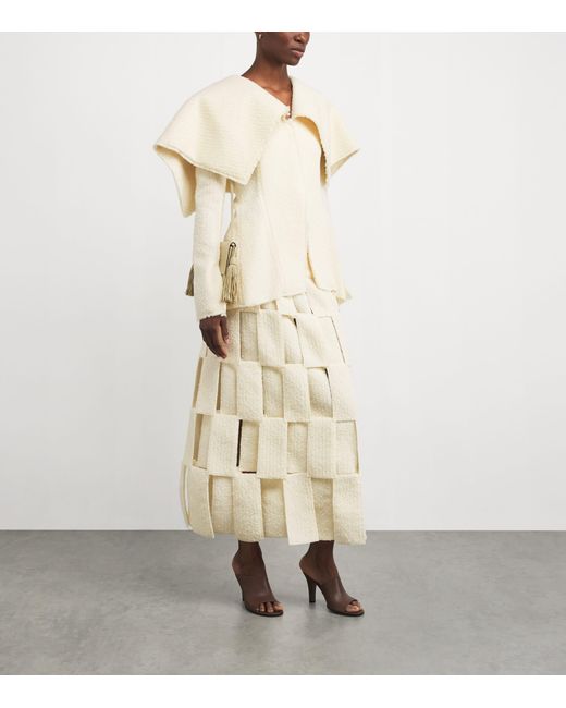 A.W.A.K.E. MODE Natural Rectangle Maxi Skirt