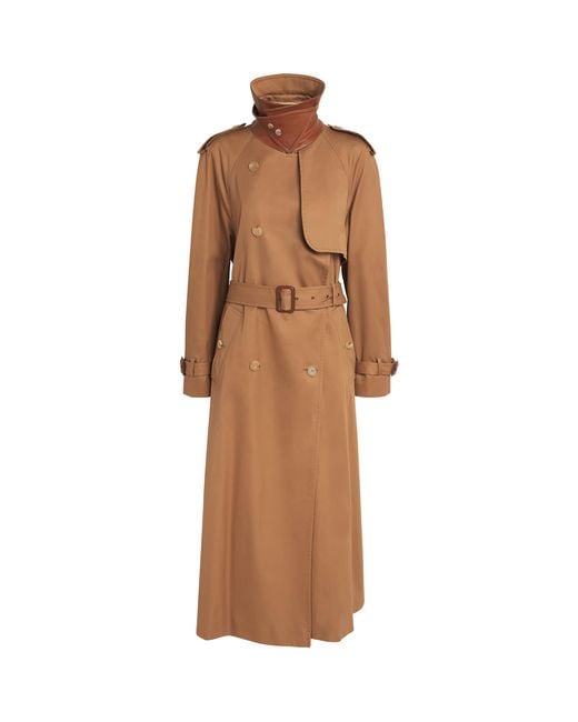 Chloé Brown Cotton Gabardine Trench Coat