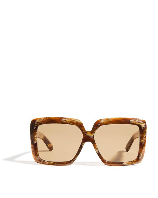 Joseph Natural Tortoiseshell Square Sunglasses