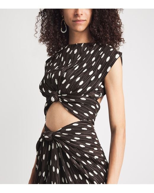 Cult Gaia Black Polka Dot Marilou Mini Dress