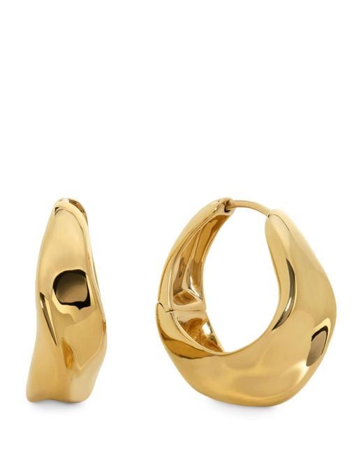 Monica Vinader Metallic Vermeil Nomade Hoop Earrings
