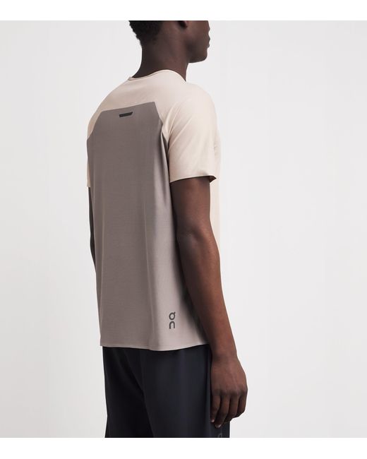 On Shoes White Performance T-Shirt for men