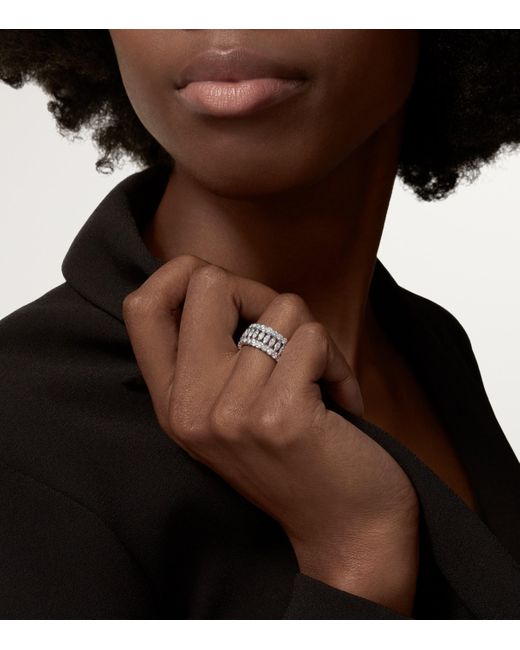 Cartier Metallic And Diamond Broderie De Ring