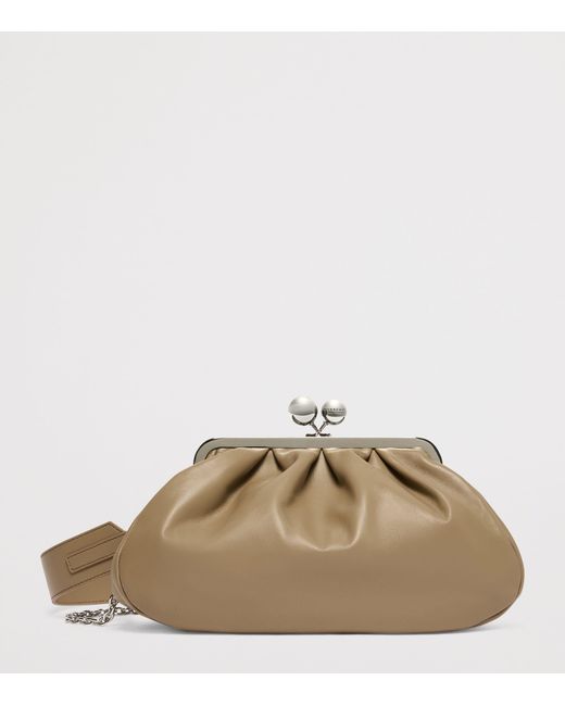 Weekend by Maxmara Natural Medium Leather Pasticcino Clutch Bag