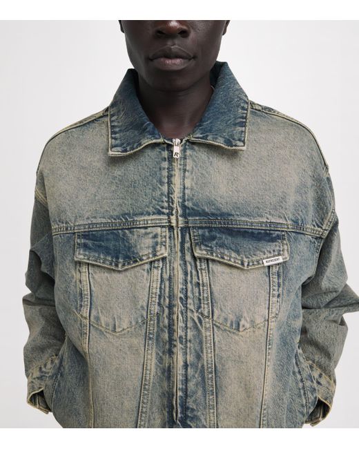 Represent Gray R4 Denim Jacket for men