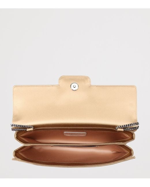 Roger Vivier Natural Satin Efflorescence Envelope Clutch Bag