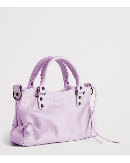 Balenciaga Purple Le City First Top-Handle Bag