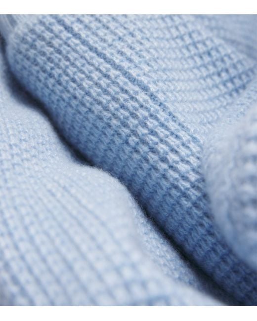 FIORONI CASHMERE Blue Cashmere-Mink Bomber Jacket for men