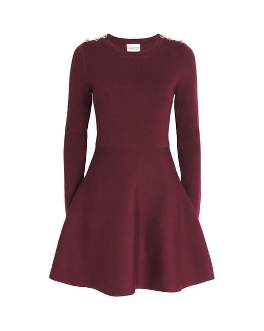 Claudie Pierlot Purple Knitted Mini Dress