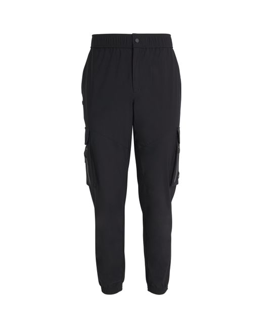 Moose Knuckles Black Water-Repellent Sussex Cargo Trousers for men