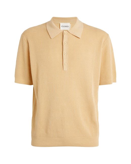 Closed Natural Organic Linen-cotton Polo Shirt for men