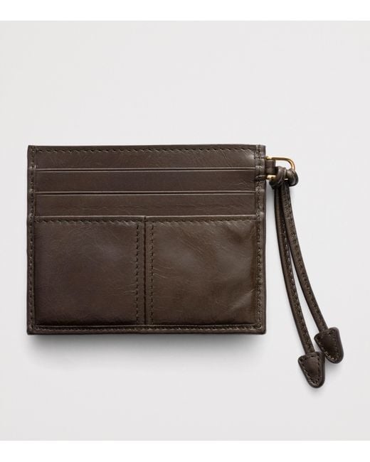 Prada Brown Leather Card Holder