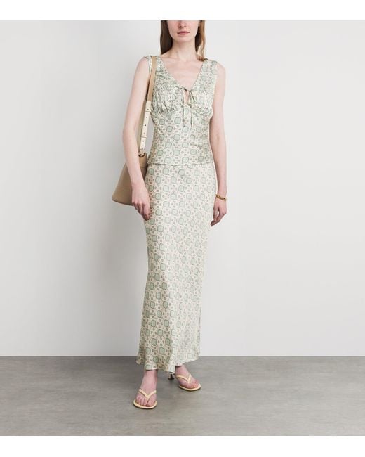 Claudie Pierlot Blue Sleeveless Printed Top