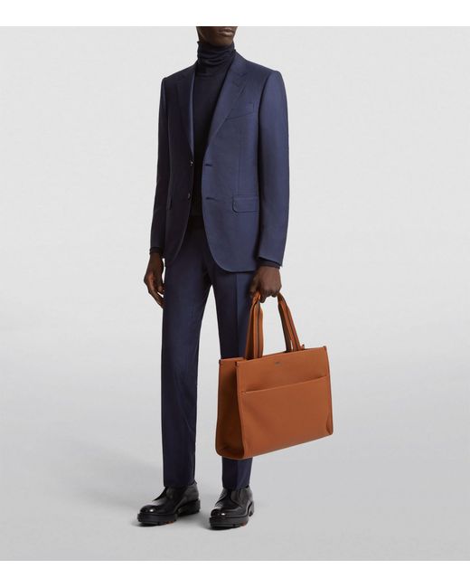 Zegna Blue Oasi Cashmere Single-breasted Suit for men