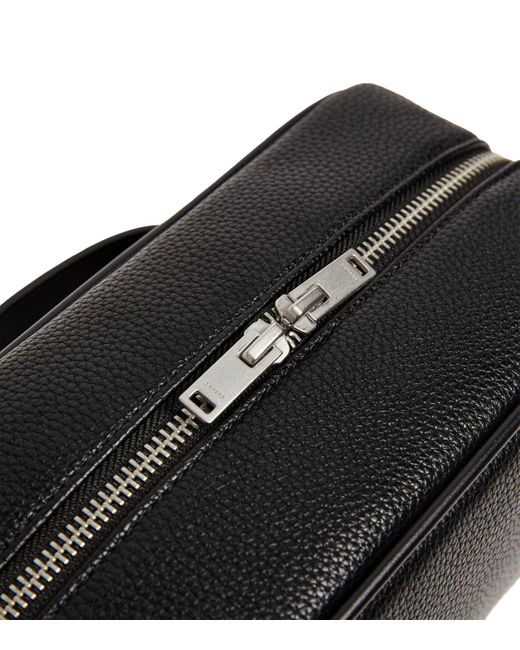 Sandro Black Grained Wash Bag