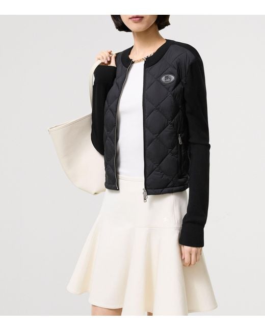 Burberry Black Quilted Wool-Trim Fulbrook Jacket