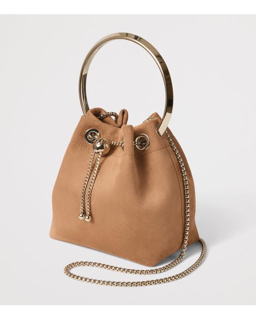 Jimmy Choo Brown Leather Bon Bon Top-Handle Bag
