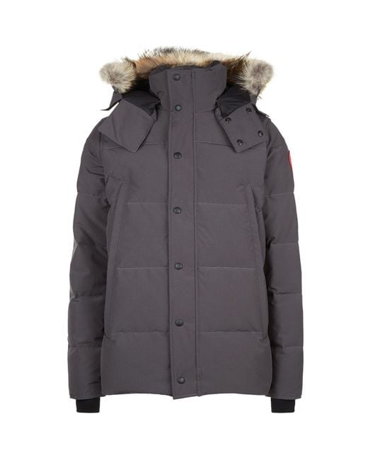 Canada Goose Gray Wyndham Down Parka for men