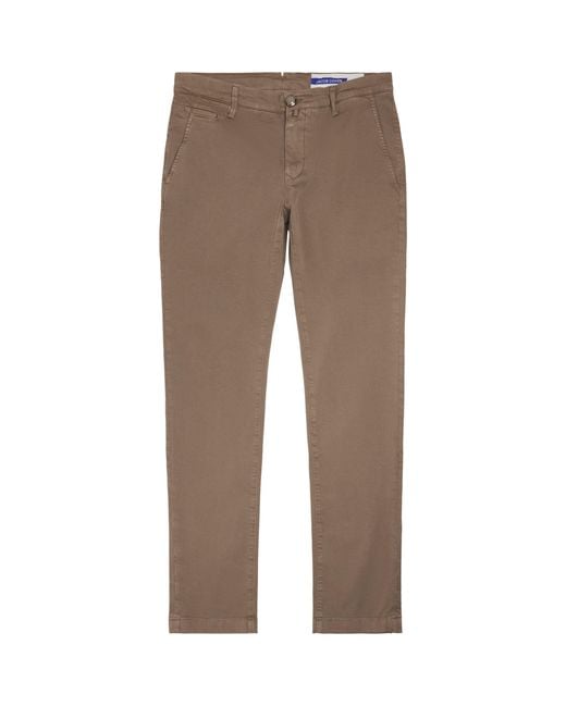 Jacob Cohen Brown Bobby Slim Chinos for men