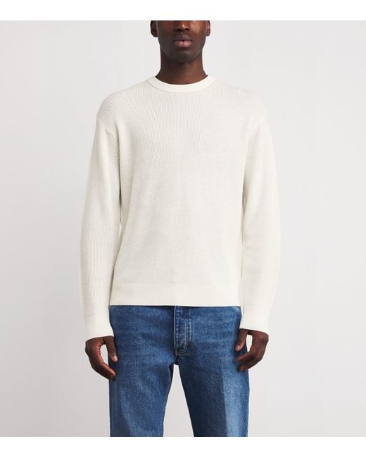 Studio Nicholson White X Aaron Levine Merino-Cashmere Portland Sweater for men