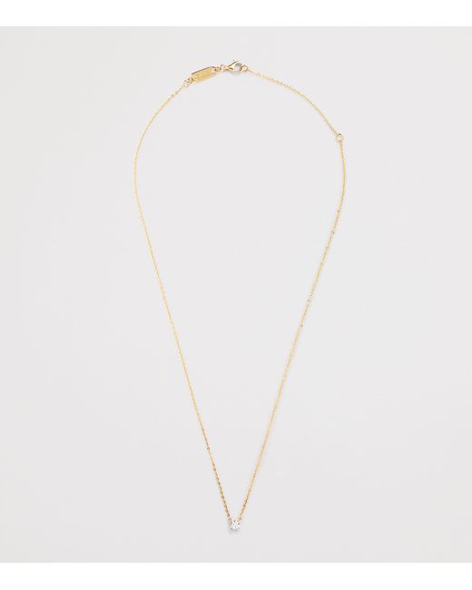 Harrods Metallic And Diamond Pendant Necklace