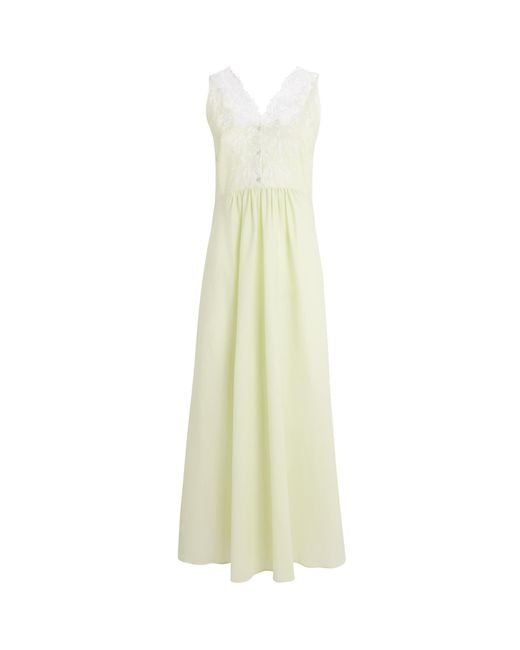 Bocan White Cotton Clariss Nightdress