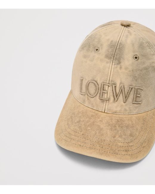 Loewe Natural Denim Logo Baseball Cap