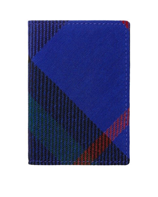 Burberry Blue Check Bifold Card Holder for men