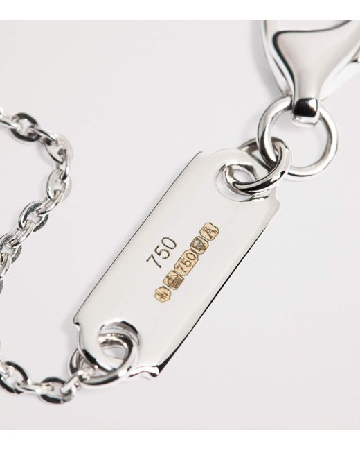 Harrods Metallic And Diamond Graduating Pendant Necklace
