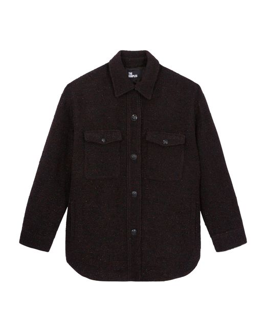 The Kooples Black Tweed Overshirt