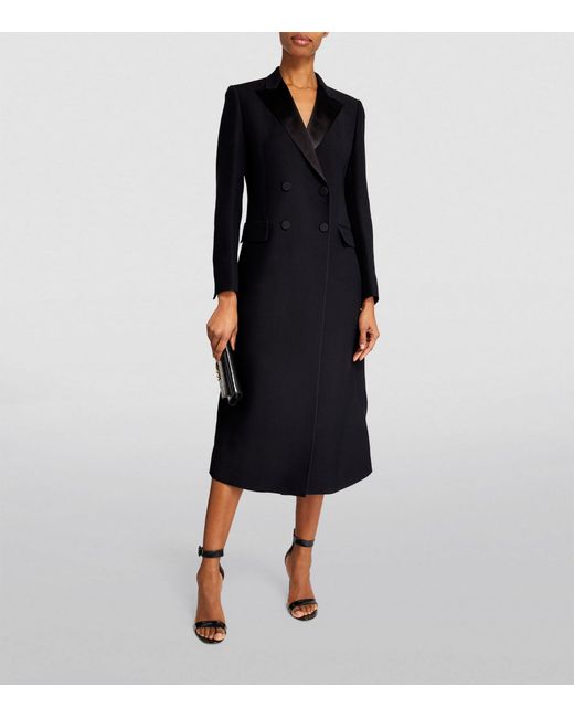 Fabiana Filippi Black Wool-silk Midi Dress