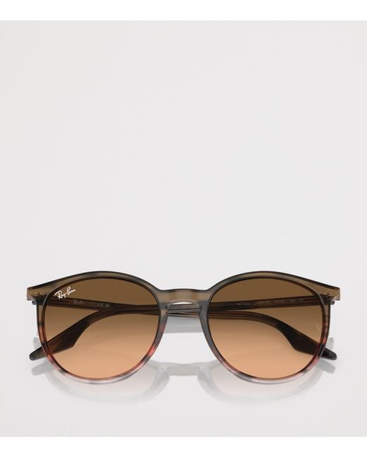 Ray-Ban Brown Phantos Round Sunglasses