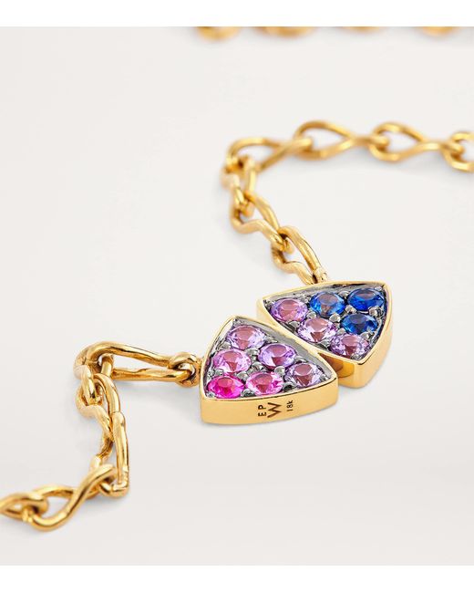 Emily P. Wheeler Metallic And Sapphire Ombré Candy Sky Necklace