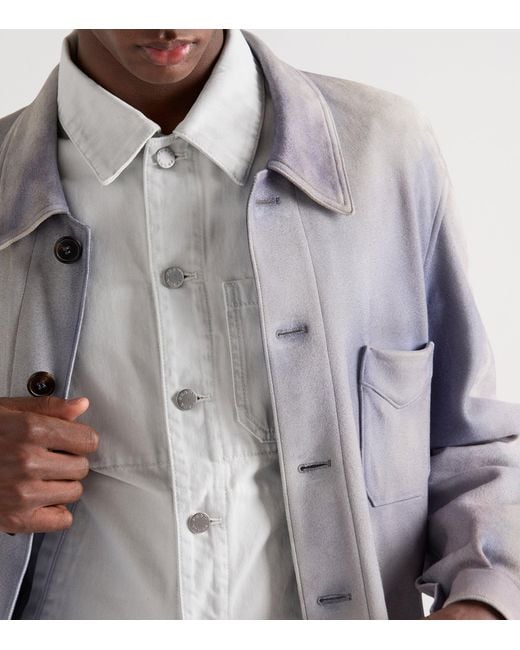 Prada White Blouson Denim Jacket for men