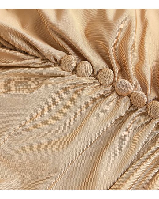 Magda Butrym Natural Scarf-detail Draped Dress