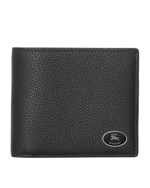 Burberry Black Leather Cotswolds Bifold Wallet for men