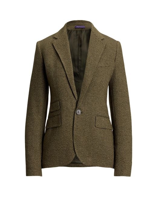 Ralph Lauren Green Linen-Cashmere-Silk Twill Parker Blazer for men