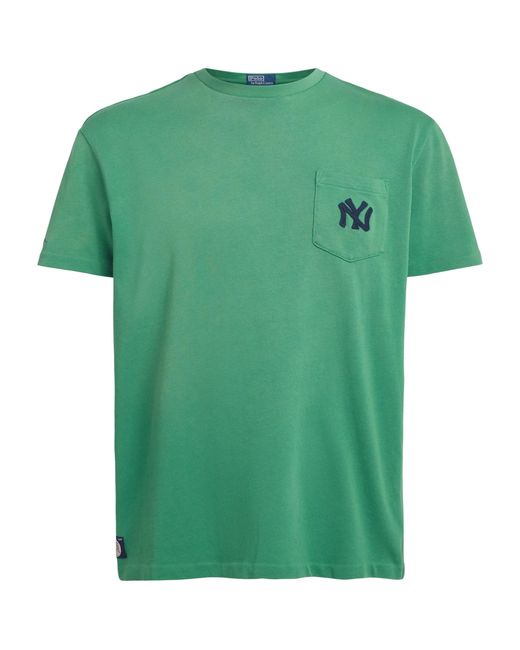 Polo Ralph Lauren Green Cotton Ny Yankees T-Shirt for men