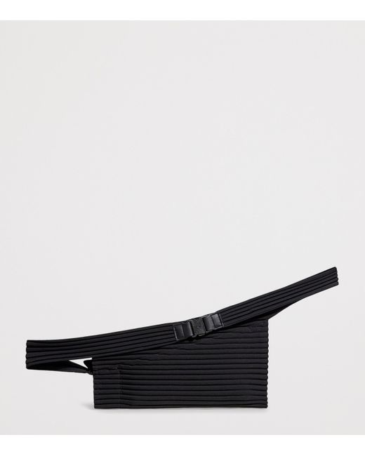 Homme Plissé Issey Miyake Blue Pleated Overlap Cross-Body Bag for men