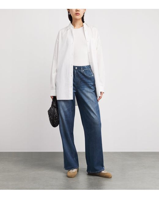 Rag & Bone Blue Miramar Straight Sweatpants