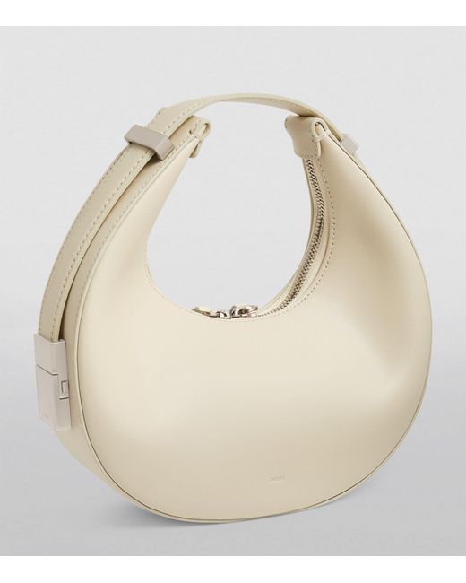 OSOI White Mini Leather Toni Shoulder Bag