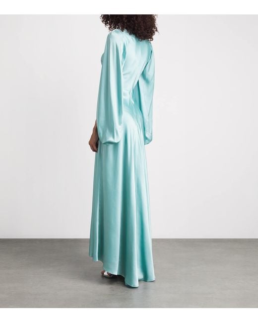 Roksanda Blue Silk Kami Maxi Dress