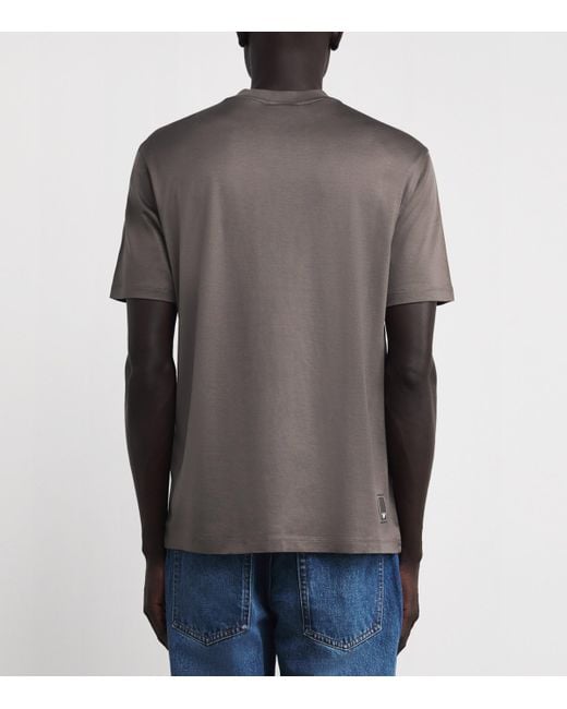 Emporio Armani Gray Eagle T-Shirt for men