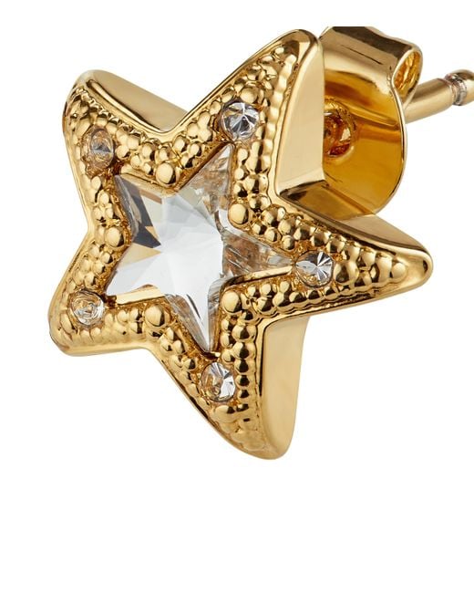 Jimmy Choo Metallic Crystal Star Stud Earrings
