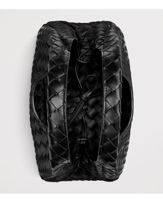 Bottega Veneta Black Small Leather Campana Shoulder Bag